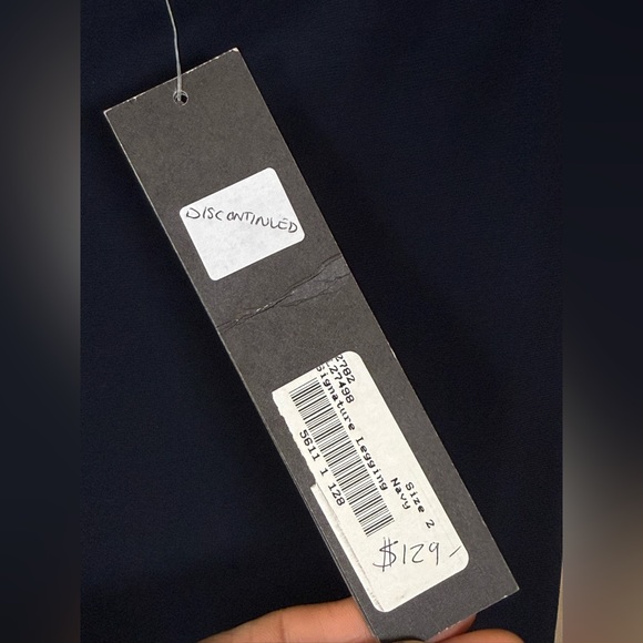 Sympli Signature Leggings Navy Size 2 Ruched Ankle - Picture 6 of 9